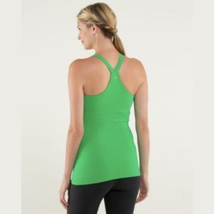 Lululemon Ebb to Street Textured Tank Green